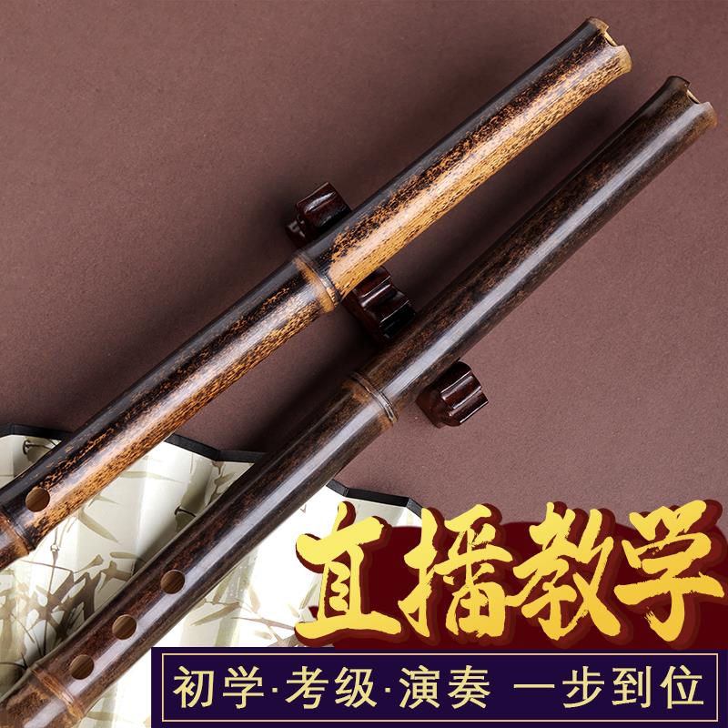 萧乐器专业演奏洞箫八孔六箫笛入门箫乐器初学者一节紫竹箫g调