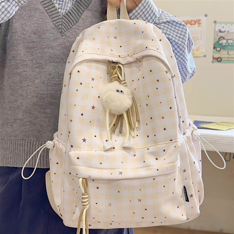 书包初中生女高中大学生2026新款大容量小众背包女生肩包双肩包