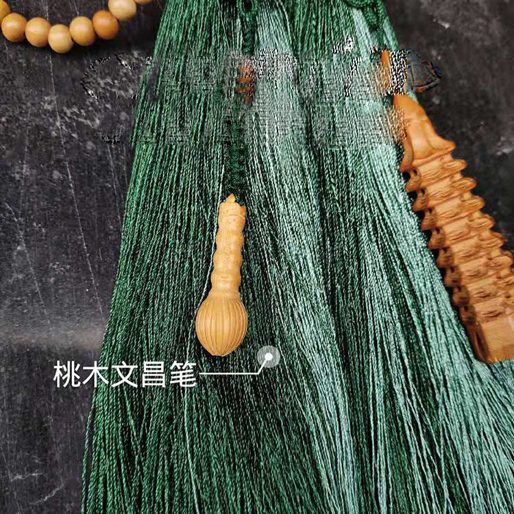 天然开口葫芦挂件儿童书房摆件孩子书桌9层桃木文昌塔办公室摆件