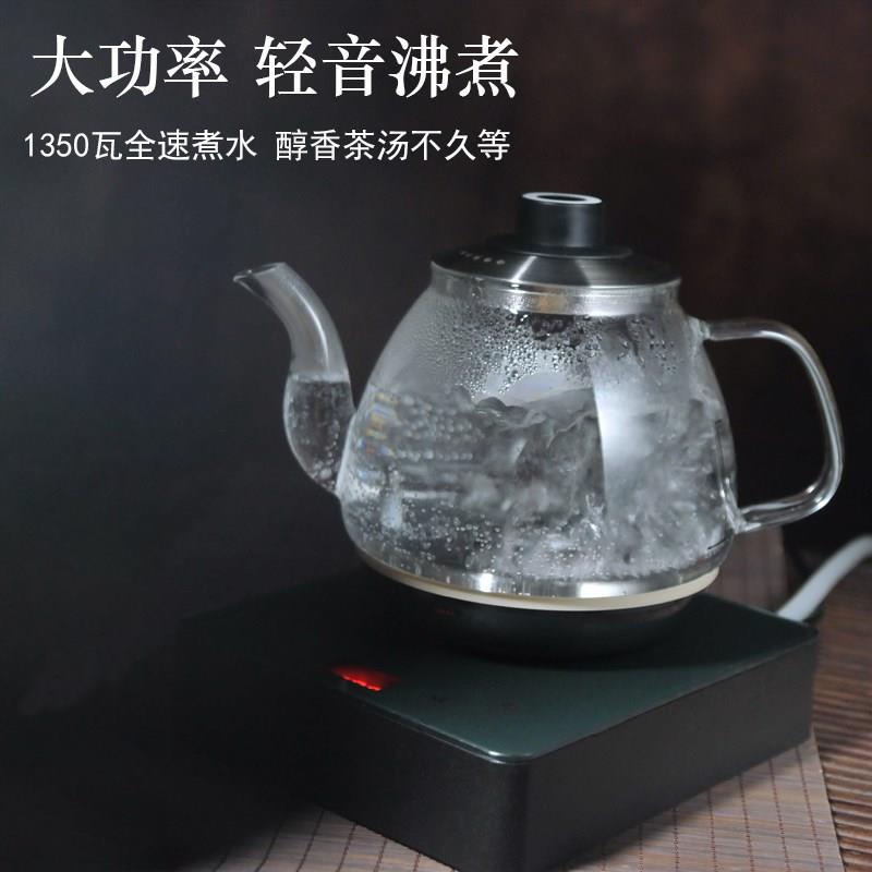 德源泉涌式底部上水电热水壶玻璃全自动大功率家用变频304不锈钢