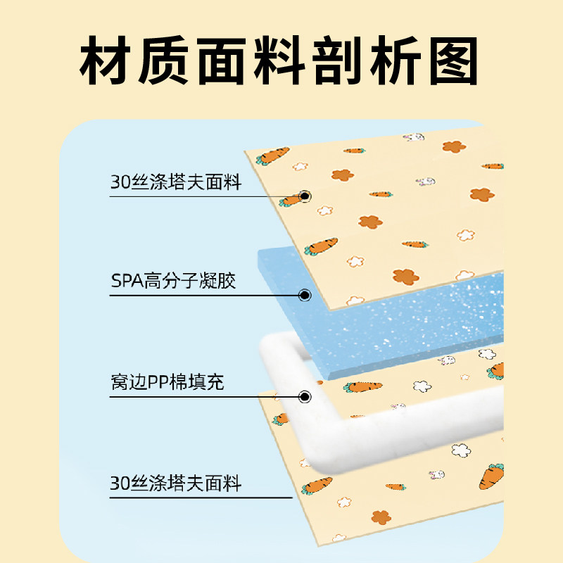 宠物冰垫夏季狗狗降温散热凉席睡觉防咬耐抓透气坐垫猫咪冰窝圆形