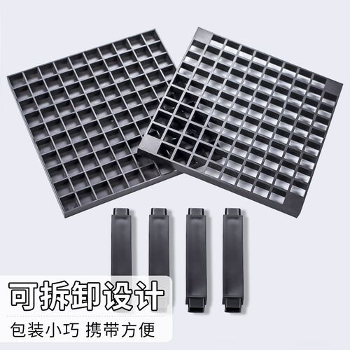 柏伦斯多空组合式白色塑料圆形便携可拆手绘画笔筒固定笔夹晾笔架