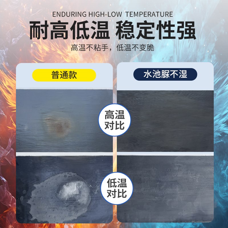 鱼池专用防水涂料游泳池屋顶防水补漏材料长期泡水蓄水池防漏胶水