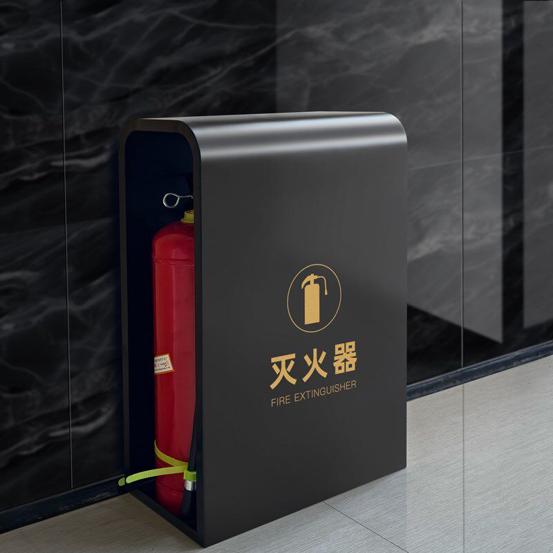 消防灭火器箱2只装加厚4公斤专用箱放置架商场酒店落地收纳箱挡板