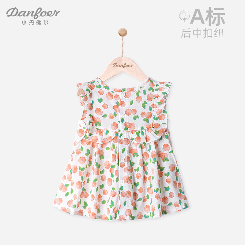 女童公主裙可爱甜美夏装宝宝无袖薄款裙子小女孩子连衣裙果乐缤纷