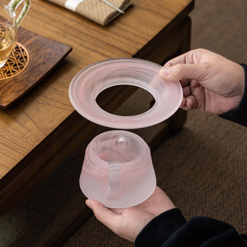 琉璃暖茶温茶炉蜡烛加热底座日式茶炉煮茶办公室小型温茶器煮茶炉