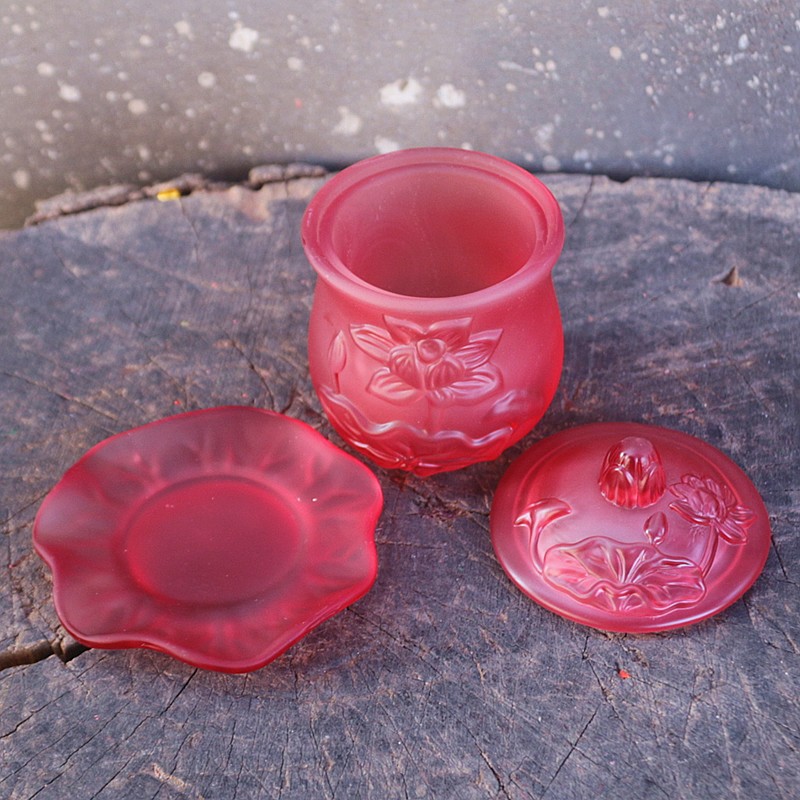 包邮七彩琉璃圣水杯供水杯杯观音净水杯水杯供杯
