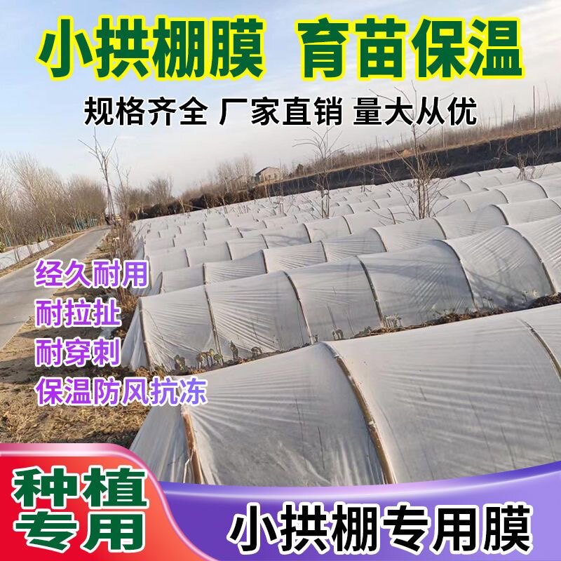 全新透明塑料薄膜防尘种菜小拱棚膜农用塑胶布专用膜保温防寒二膜