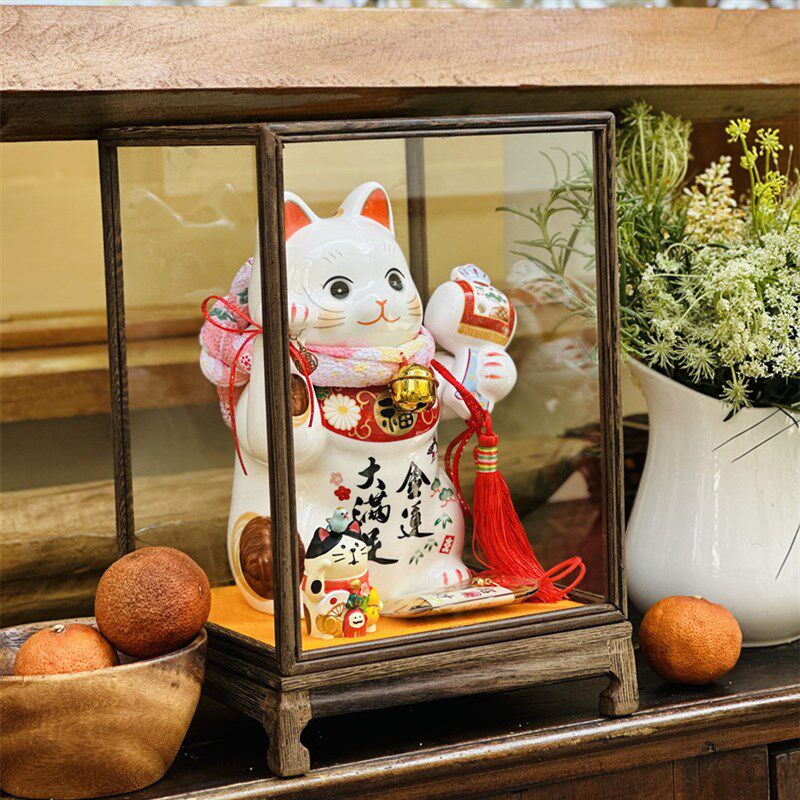 日式招财猫开业礼品高档摆件店铺生意兴隆家具客厅摆件生日礼物