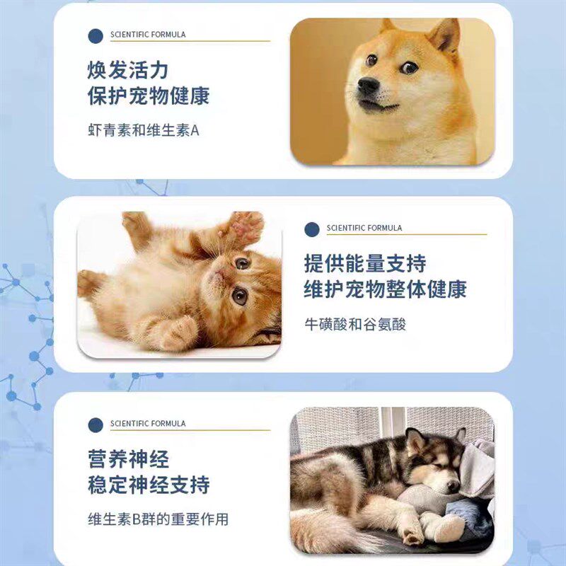 宜宠神经营养片狗辅助癫痫猫抽搐倒地宠物修复脑神经瘫痪神元经康