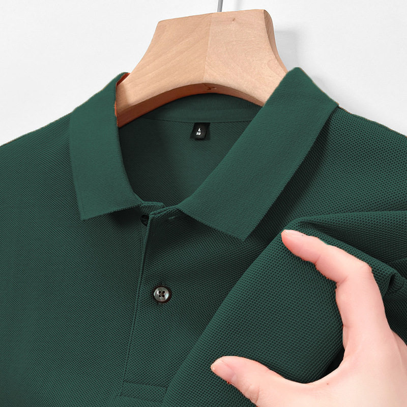 利郎商务男装夏季品牌中年男士短袖T恤休闲舒适潮流精品纯棉T恤衫