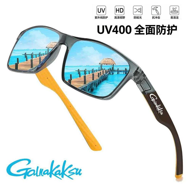 新款男女偏光太阳镜运动款墨镜方形炫彩潮流眼镜骑行钓鱼驾驶镜