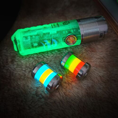 RovyVon锐孚A25 A28迷你EDC夜光便携充电强光防水黑科技小手电筒
