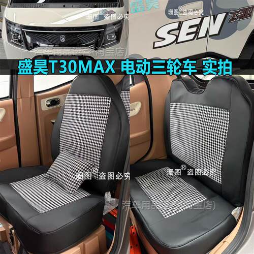 盛昊T30Plus/MAX/Pro盛昊T20电动三轮车座套篷车上学代步车坐垫套