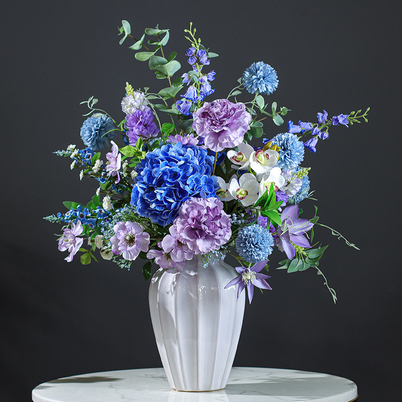 仿生绣球花仿真花仿干花花束绢花室内客厅装饰摆件摆设插花假花艺