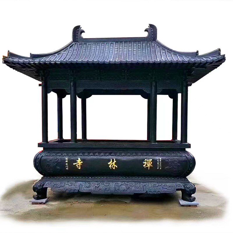 大香炉室外长方形寺庙铸铁烧香炉大号特大号型户外全铜祠堂道观用