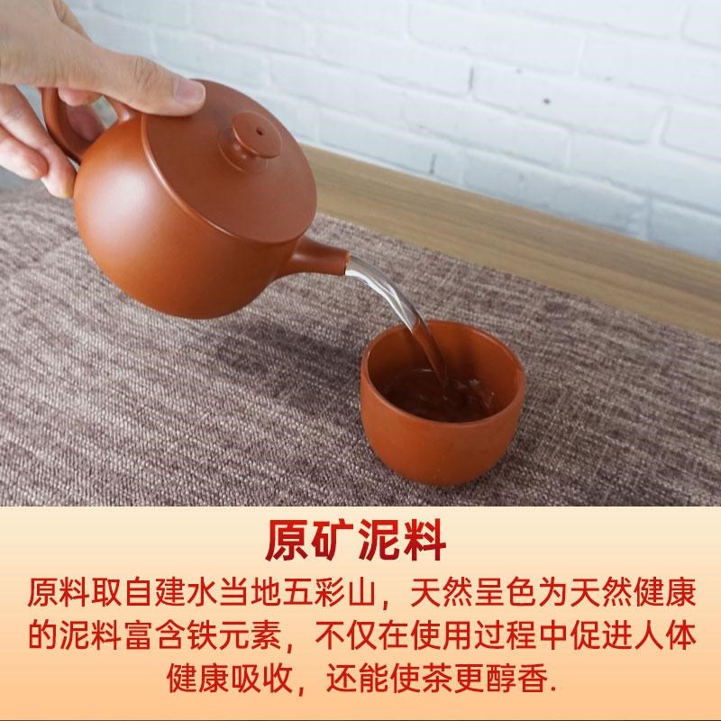 云南建水紫陶尾货素面复烧茶壶紫陶壶特价汉瓦壶可提可转家用泡茶