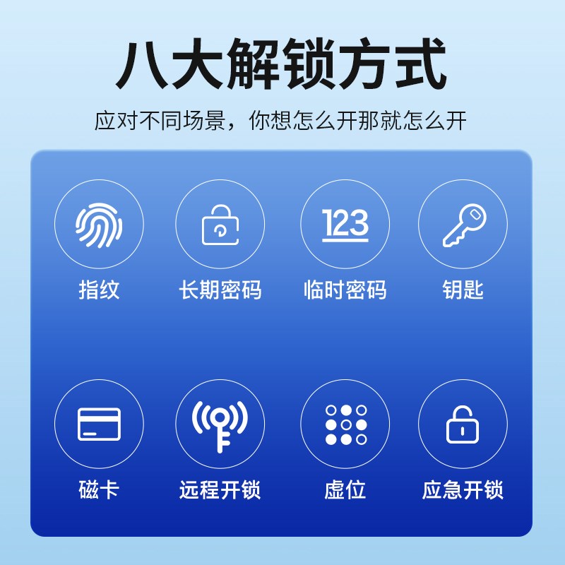 指纹锁智能门锁家用防盗门锁电子密码锁大门入户智能锁电子锁上门