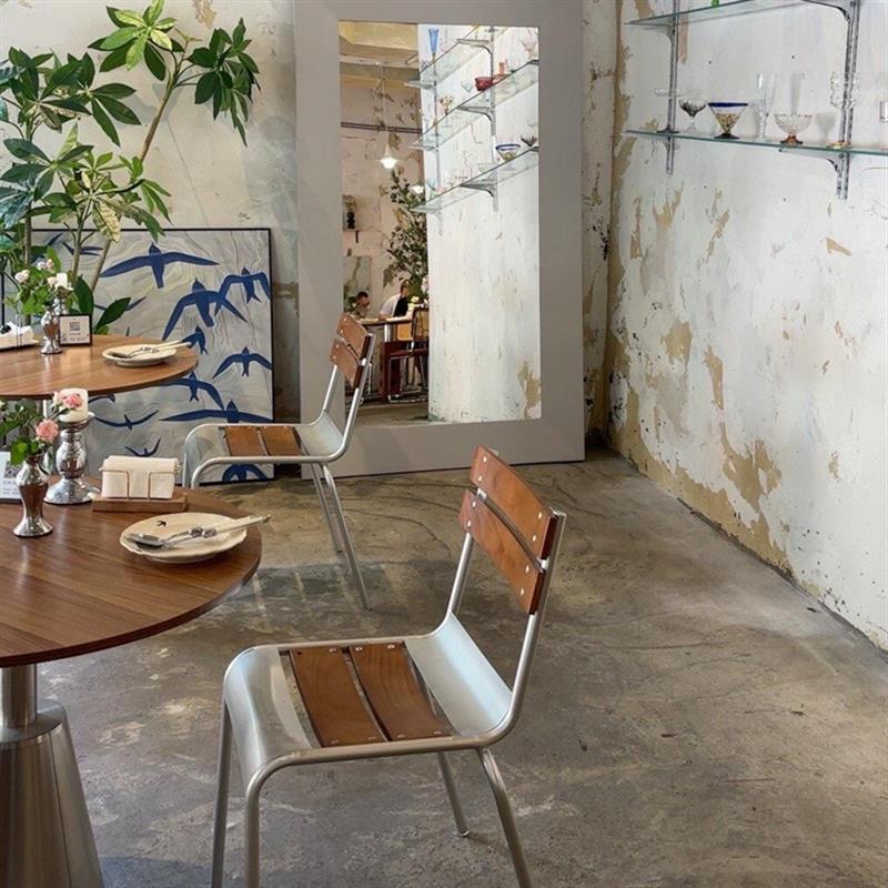 咖啡店桌椅工业风茶几圆桌甜品店奶茶店休闲茶餐厅桌子餐饮商用