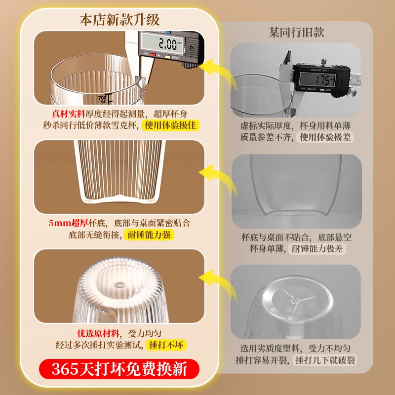 竖条纹雪克杯手打柠檬茶工具奶茶店专用饮品饮料制作暴打手摇壶套