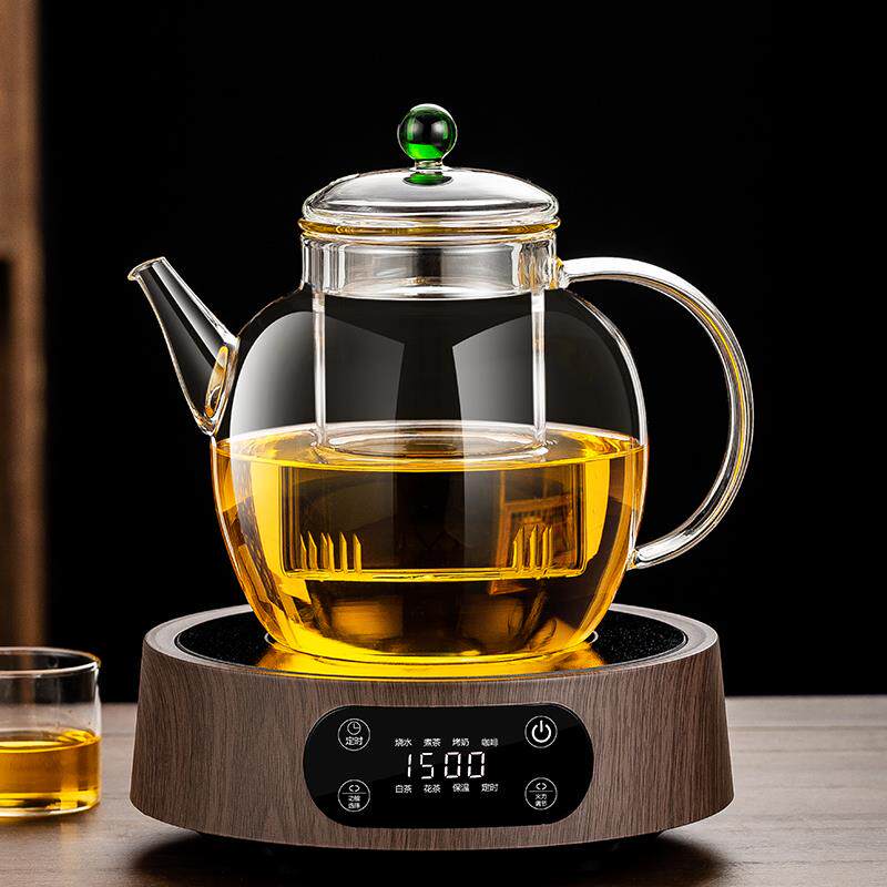 加厚耐热全玻璃煮茶壶大容量养生煮茶器烧水泡茶壶家用电陶炉套装