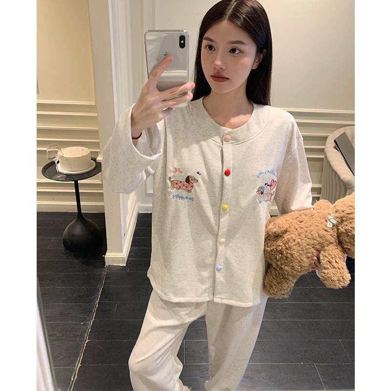 月子服夏薄款吸汗带胸垫带胸垫棉睡衣女款2026新款春夏季超好看漂