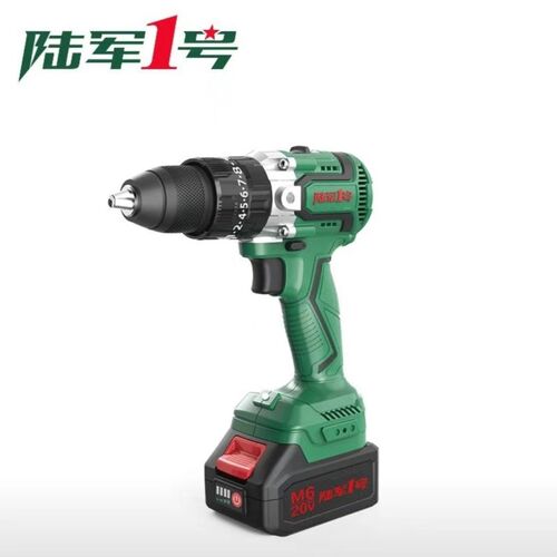 陆军一号20v无刷锂电冲击钻变速610/613电动螺丝刀家用工业大功率
