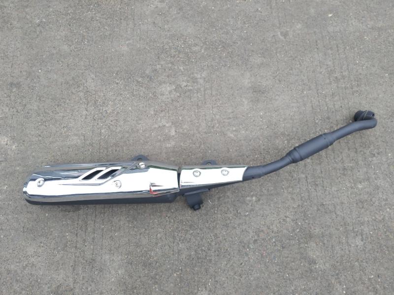 适用建设摩托车配件JS110-9H排气管 消声器 消音器 烟囱原装