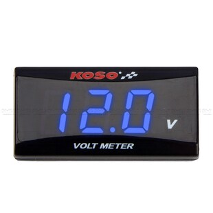 KOSO电压表摩托车改装电瓶专用仪表电子表0-20V电压液晶显示表