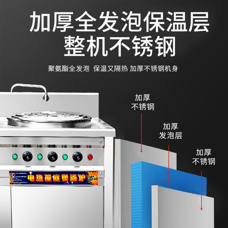 九鼎王双头煮面炉商用电热燃气双桶煮面桶多功能汤锅卤煮煲汤粉炉