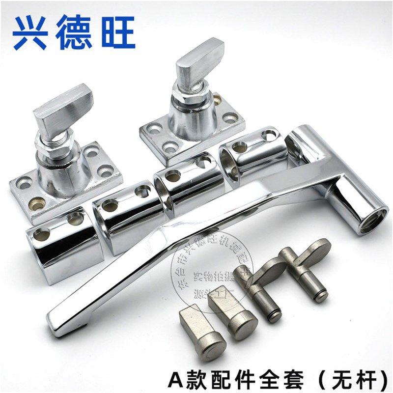 工业烘箱羊角拉杆锁拉手烤箱烘干房长杆门锁集装箱干燥箱门把手