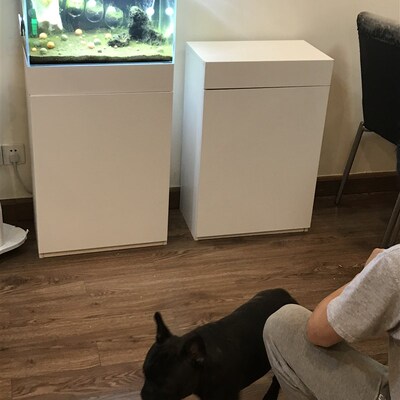 鱼缸底柜 水族箱低柜超白缸底柜水草缸迷你景观底柜 可定做ada