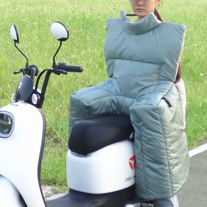 冬季电动车挡风被儿童后座防风罩加绒加大加厚防水电瓶车防风保暖