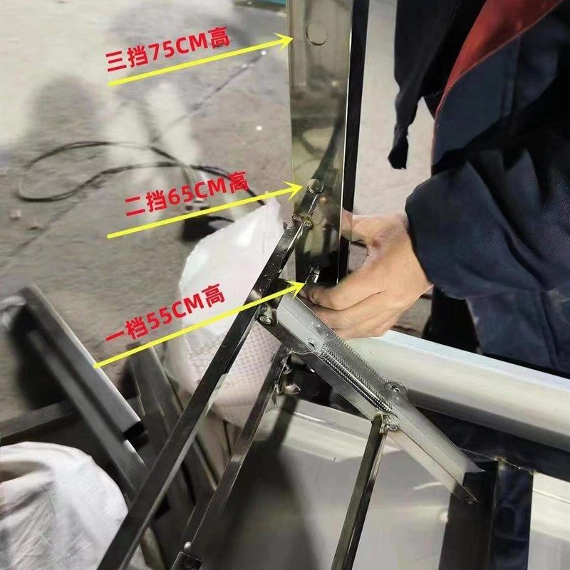 桌面折叠夜市摆地摊户外野炊便携不锈钢桌家用收纳折叠桌可定制
