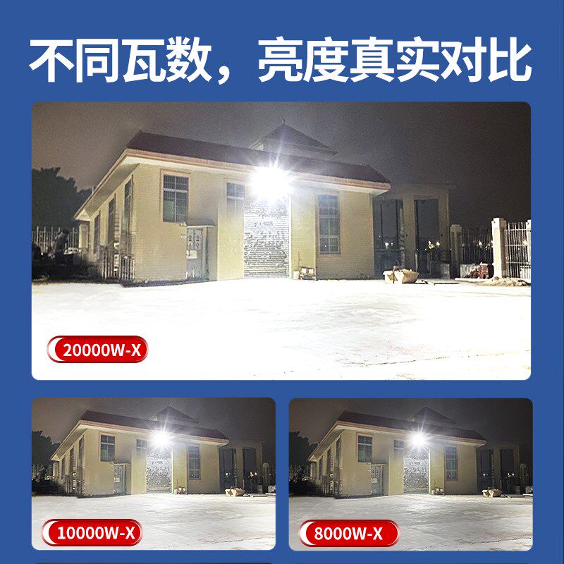 新型太阳能户外灯庭院灯LED照明灯超亮大面积家用室外投光灯路灯