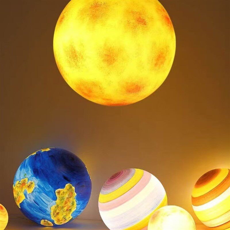 户外月球星球灯草坪露台景观装饰地灯花园商超美陈太阳能发光月亮