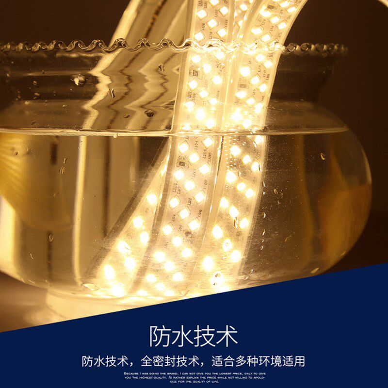 户外LED防水低压灯带工程外墙轮廓超亮养殖七彩跑马220塔吊灯带条