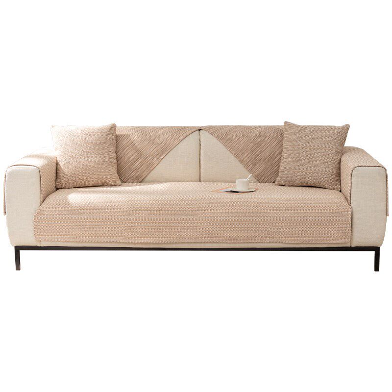 棉麻沙发垫四季通用北欧现代简约防滑轻奢风坐垫子布艺套罩盖布巾