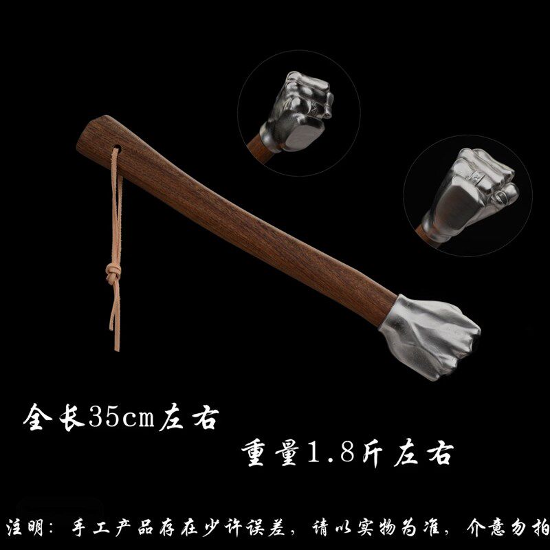 工艺品摆件不锈钢拳头锤子五金工具实心铁锤车载工具多功能