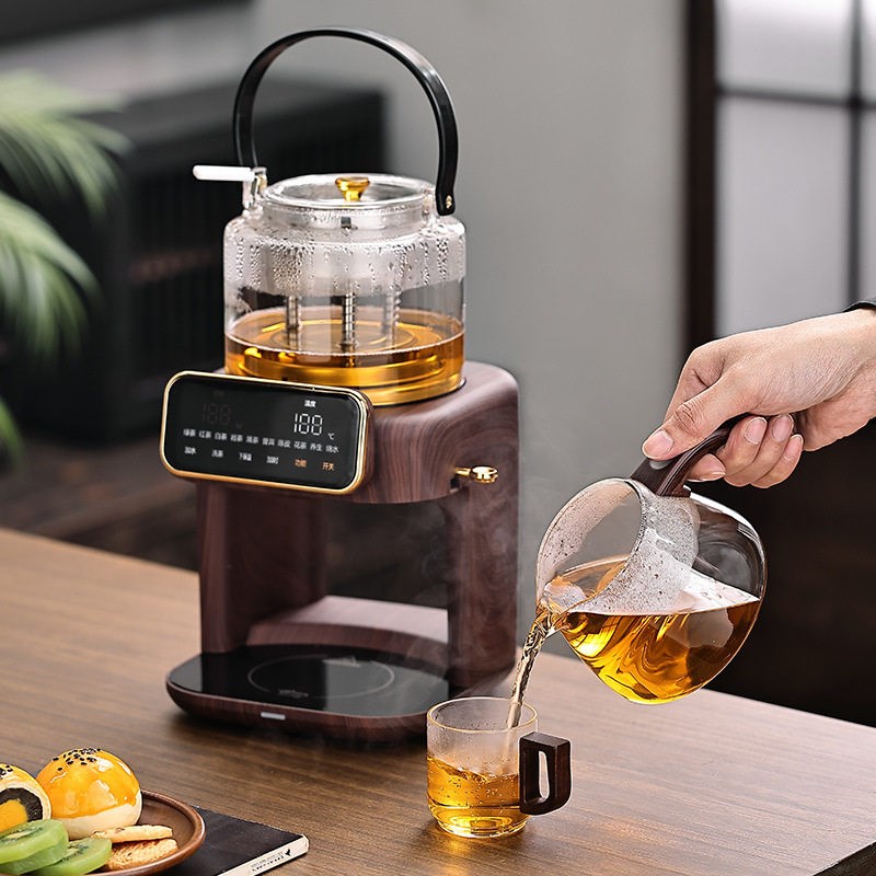 萃茶机家用煮茶器全自动上水蒸汽喷淋蒸煮分体式茶艺机纯钛养生壶