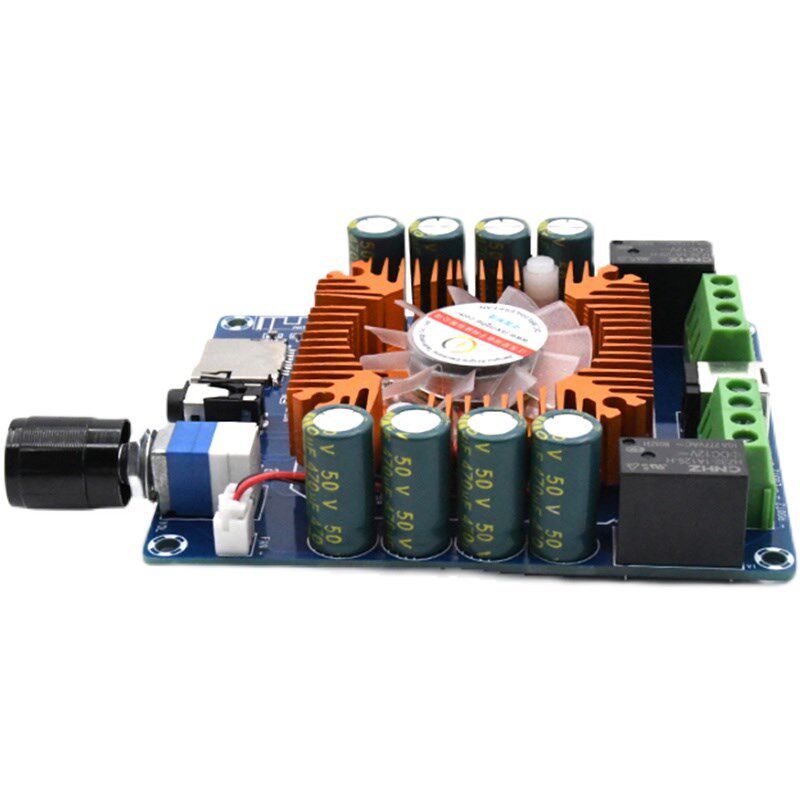 XH-A393 车载音响改装蓝牙数字功放板动力足TDA7388原装进口50W*4