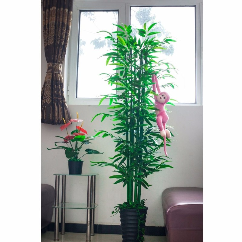 厂家直销彷真绿色植物塑胶假盆栽富贵竹发财树室内餐客厅装饰隔断