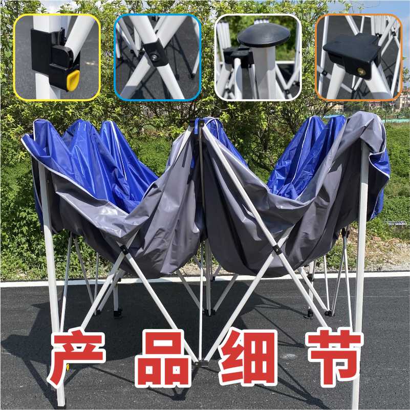 户外摆摊自动帐篷雨棚遮阳棚防雨四脚折叠遮雨篷大伞四角伸缩式棚