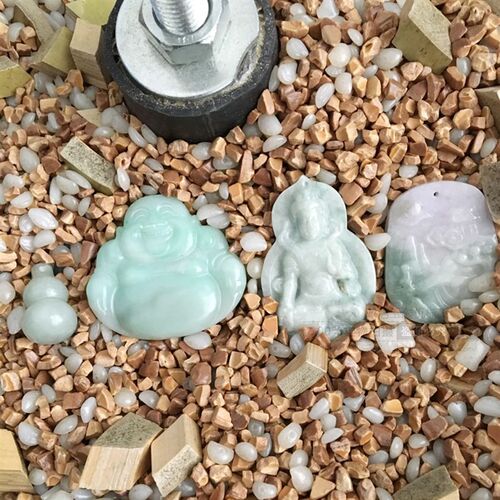 木珠上蜡研磨机下桶料黄色巴西蜡米抛光机磨料白米蜡干抛上蜡500g