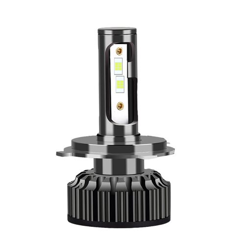 超亮LED汽车大灯H7强光H4 9012透镜12-24V货车通用激聚光解码灯泡