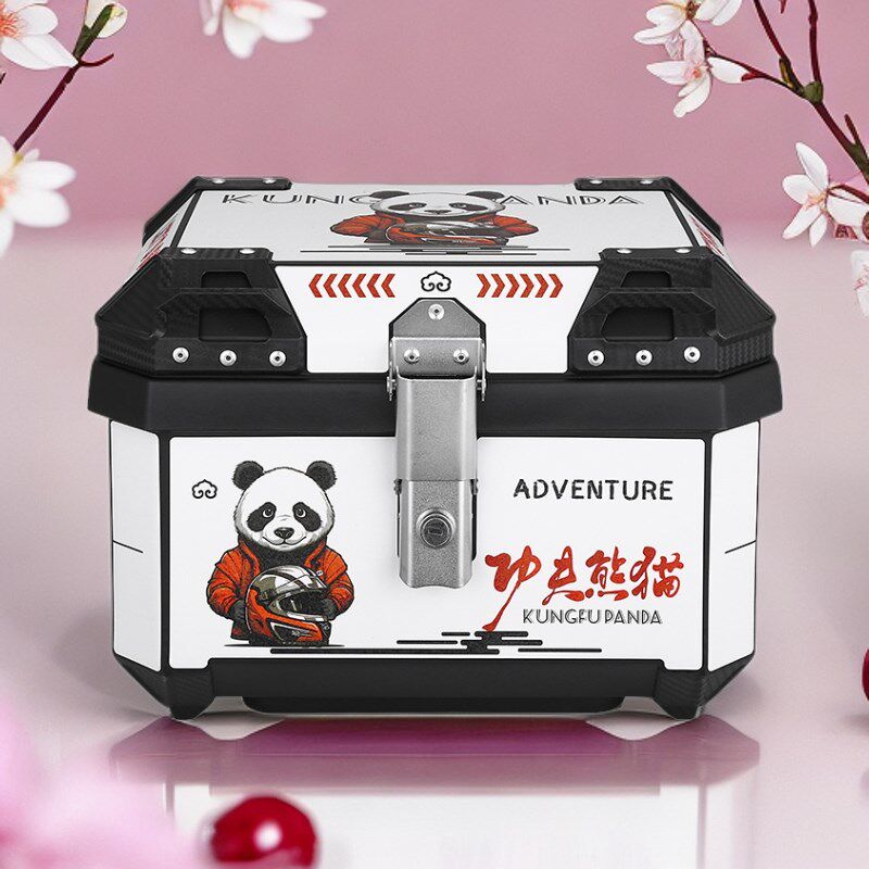 30L电动车后备箱防水pp塑料一体安装电瓶车骑行小号摩托车尾箱