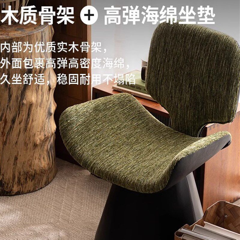 卧室化妆椅覆古法式化妆凳凳子靠背梳妆椅女生轻奢中古化妆台椅子