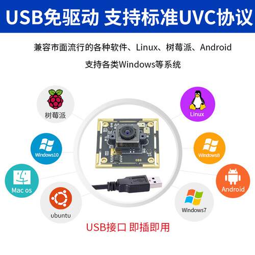 imx415摄像头模组4K高清800万像素自动对焦工业相机高拍仪模块