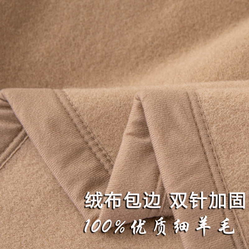 品牌冬天100纯羊毛毛毯盖被盖毯被子加绒加厚1.8米床午睡毯垫毯子