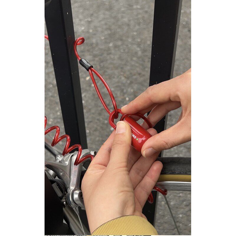 黑科技指纹密码复古自行车锁便携抗液压剪防盗可爱轻量化链条
